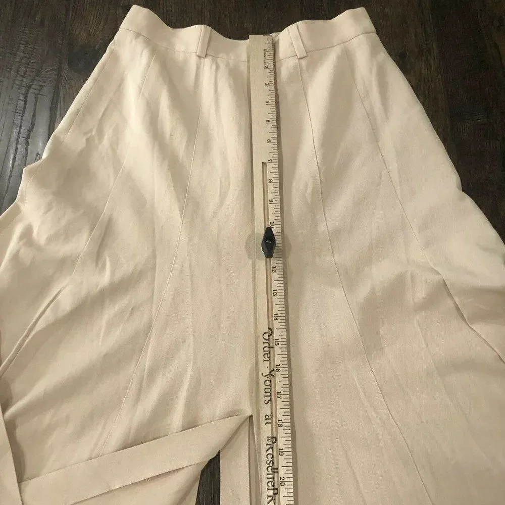 Vintage Madeleine Size 8 Peachy Pink Split Midi Skirt Retro Academia‎